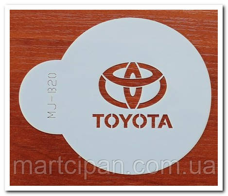 Трафарет "Toyota" круглий для прикрашування тортів Бренди