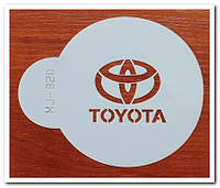 Трафарет "Toyota" круглый для украшения тортов Бренды