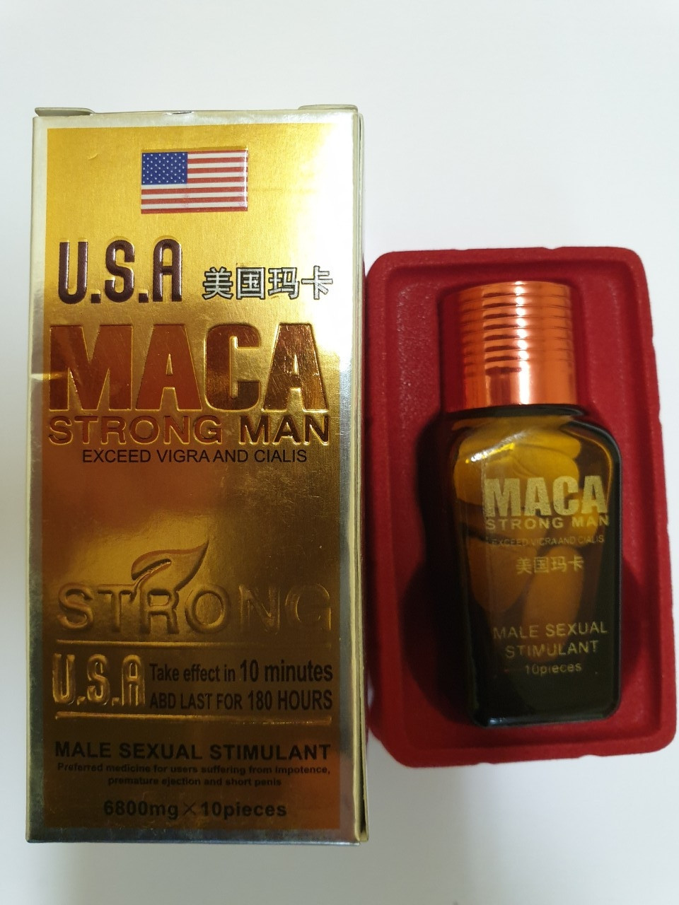 Таблетки для потенції Maca Strongman Маку стронгмэн (10 таблеток), фото 1