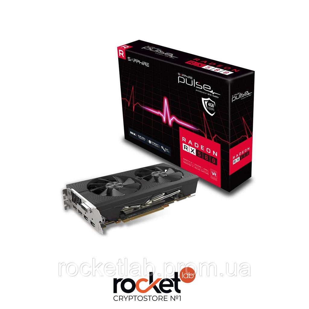 Видеокарта RX580 SAPPHIRE PULSE 4GB (11265-09-20G) (ID#572322556), цена ...