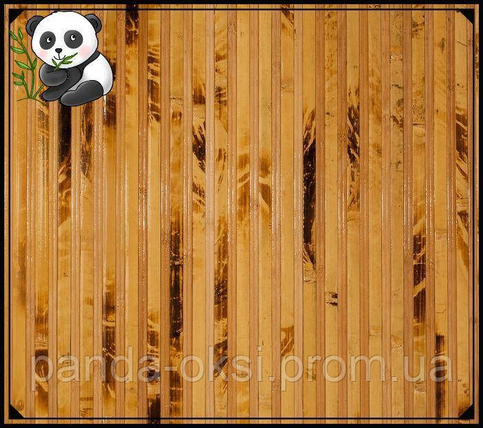 Бамбукові шпалери "Чепаха" комбінована mini, 1.5 м, ширина планки 12+8 мм/Бамбукові шпалері, фото 1