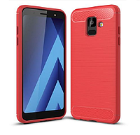 Чохол силіконовий TPU на Samsung A6 2018 / A600 червоний