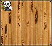 Бамбуковые обои "Черепаха" комбинированная maxi, 1,5 м, ширина планки 17+8/8 мм / Бамбукові шпалери