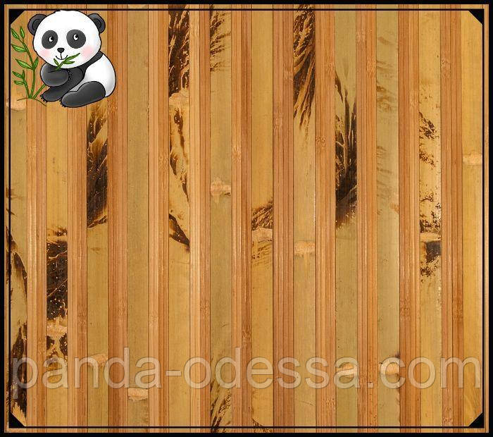 Бамбукові шпалери "Черепаха" комбінована maxi, 2 м, ширина планки 17+8/8 мм / Бамбукові шпалери