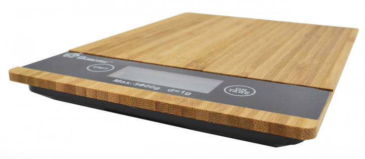 Дерев'яні кухонні ваги Domotec MS-A компактні ваги для кухні електронні ваги сенсорна панель, фото 2