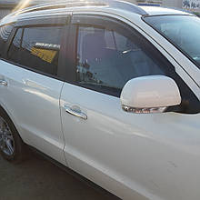 Дефлектори вікон (вітровики) для Hyundai Santa Fe 2018+ 4шт (HIC)