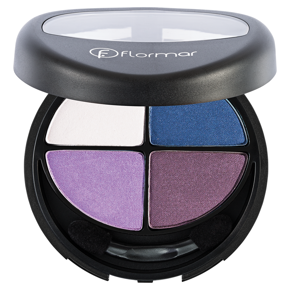Палітра тіней Flormar Quartet Eyeshadow 411 Purple Look 12 г (2732111)