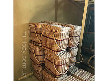 Плетена кошик для пікніка, фото 2