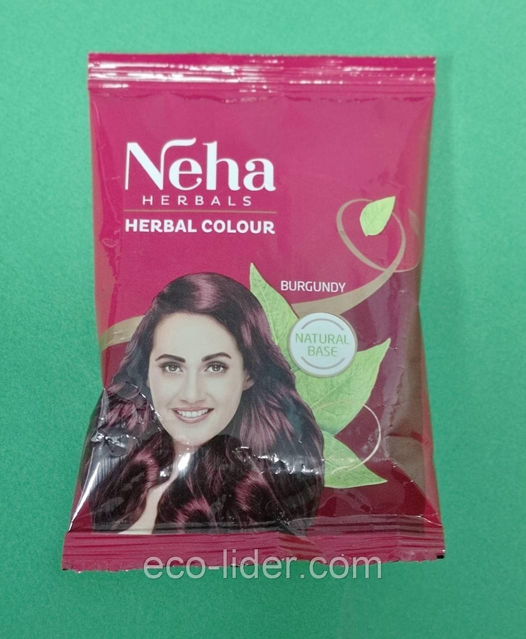 Хна для волосся рожевий бургунді (Neha Herbal Henna Pink Burgundy)