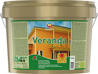 Eskaro Veranda, 9,5 л Масляно-акриловая водоразбавимая краска для дерева арт. 4740381000430 Белая