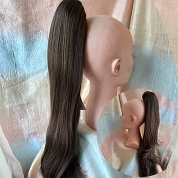 Хвіст шиньон прямий на крабі русявий Т4050- 10