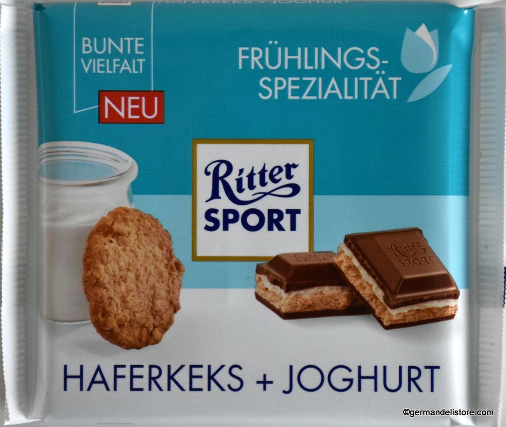 Шоколад Ritter Sport Haferkeks+ Joghurt (вівсяне печиво+йогурт), 100 р. Німеччина