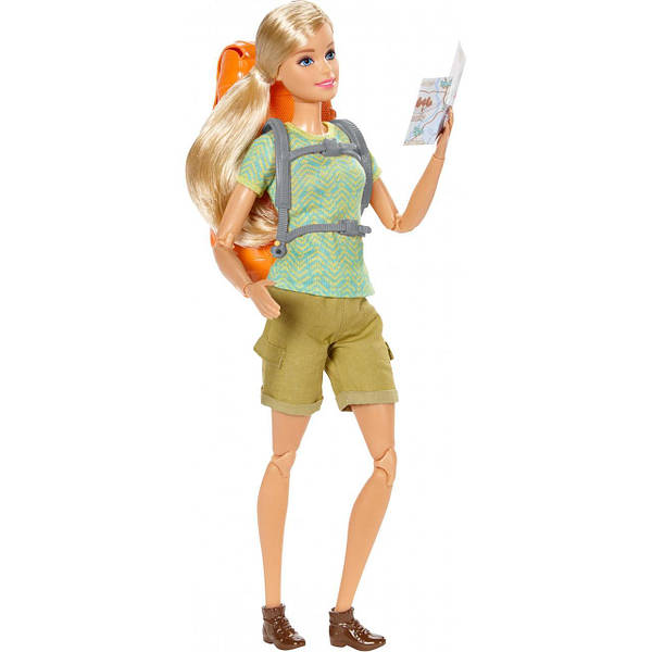 Camping Fun Barbie Doll with Hiking Gear 931871410