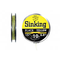 Поводочный материал Black Yellow 15 LB 6,8 кг.(10м)