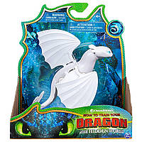 Дракон Беззубик Dreamworks Dragons, Lightfury Dragon Figure with Moving Parts, for Kids Aged 4 and Up