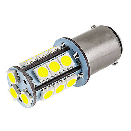 Світлодіодна лампа AllLight T25 18 діодів 5050 1156 BA15S 12V WHITE, фото 2