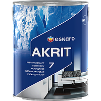 Eskaro Akrit 7 Біла 2,85 л Миється шовково-матова фарба для стін