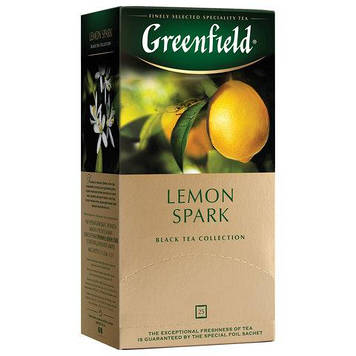 Чай Greenfield чорний Lemon spark 1.5 g x 25 шт х 10 шт в уп
