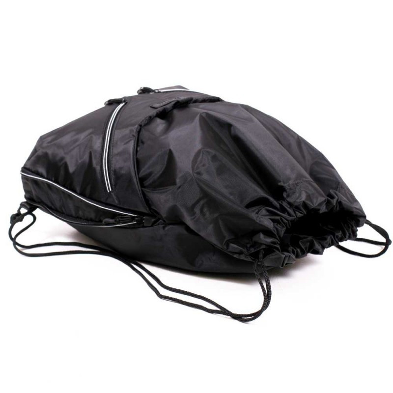 Рюкзак сумка мешочек на шнурках для сменной обуви детский черный городской мальчику Dolly 837 37х43х10 см - фото 2 - id-p411093873