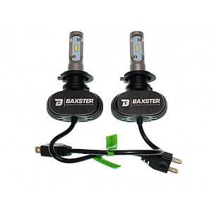 Комплект LED ламп BAXSTER S1 H7 5000K 4000lm з радіатором, фото 2