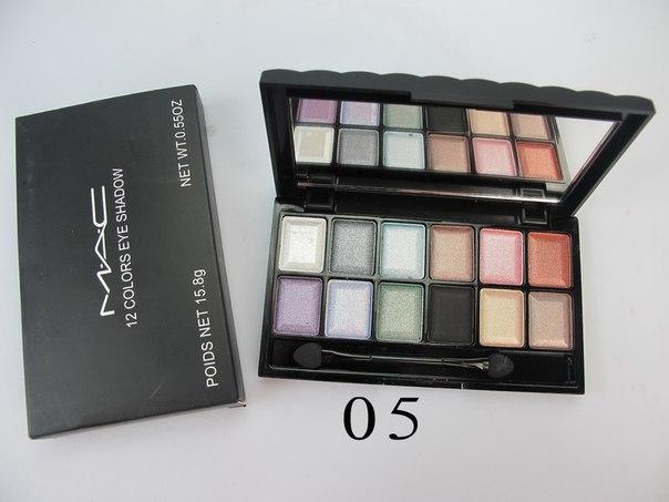 Тіні МАС 12 кольорів, No05 Mac Cosmetics