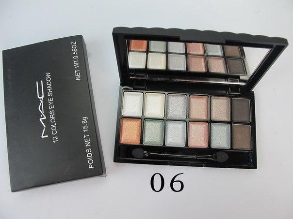 Тіні МАС 12 кольорів, No06 Mac Cosmetics