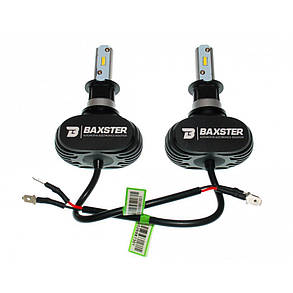 Комплект LED ламп BAXSTER S1 H3 6000K 4000lm з радіатором, фото 2