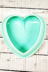 Силіконова форма для євродесертів Amore, аморі велика, серце