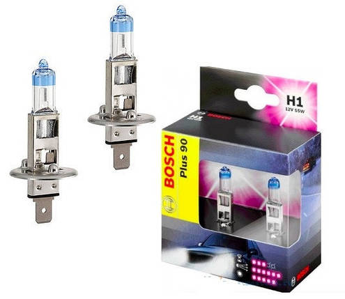 Автолампа BOSCH Plus 90 Н1 55W 12V P14,5s (1987301073) 2шт./бокс, фото 2