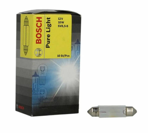 Автолампи BOSCH Pure Light K10W 10W 12V SV8.5-8 (1987302210), фото 2