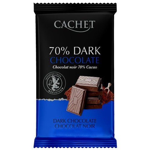 Шоколад Cachet Екстра Чорний 70% какао, 300г. (21645) - фото 1 - id-p932169473