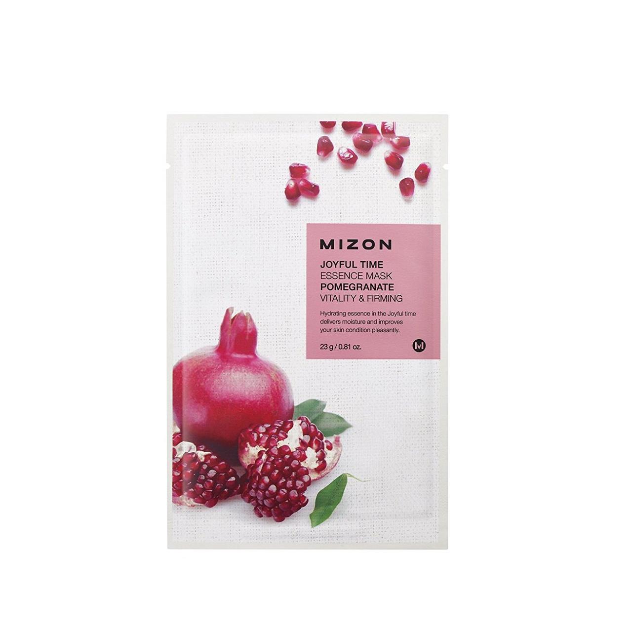 Тканевая маска для лица с экстрактом гранатового сока Mizon Joyful Time Essence Mask Pomegranate 23 г - фото 1 - id-p911634410