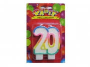 Свічка-цифра для торта подвійна