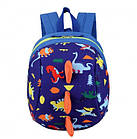 Дитячий рюкзак Динозаврик синій від 2 років, фото 2