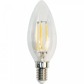 Світлодіодна лампа Filament Z - LIGHT ZL1012 5W С35 2700K E14 (прозора свічка) Код.59526