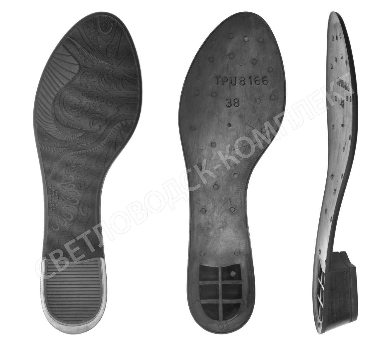 Підошва для взуття TPU-8166 LP, кол. чорний