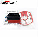 Автосканер Konnwei KW903 OBD 2 ELM327 V1.5 pic18f25k80 Bluetooth 3.0 червоний, фото 3