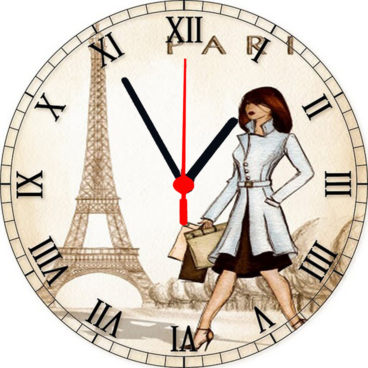 Настінні годинники круглі "Paris"