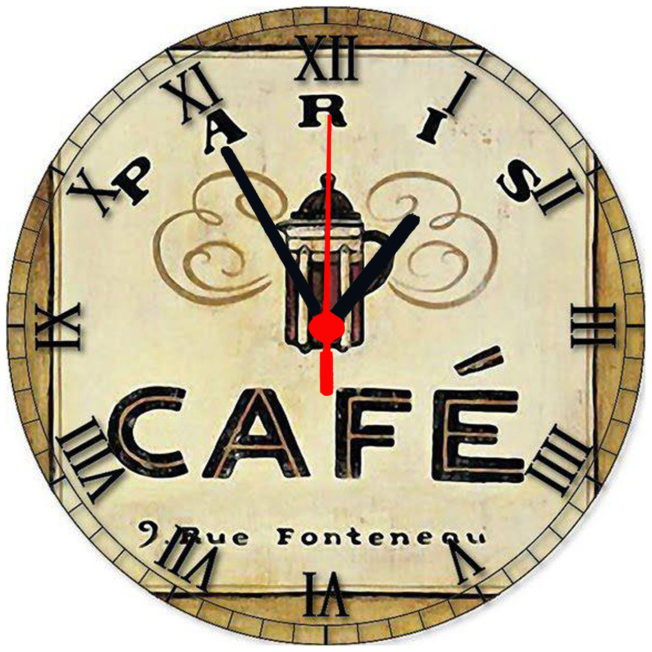 настенные часы МДФ круглые "Cafe"