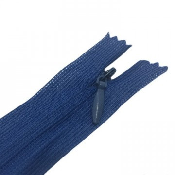 Блискавка потайна нераз'емна 50см S-027 синій ZIP