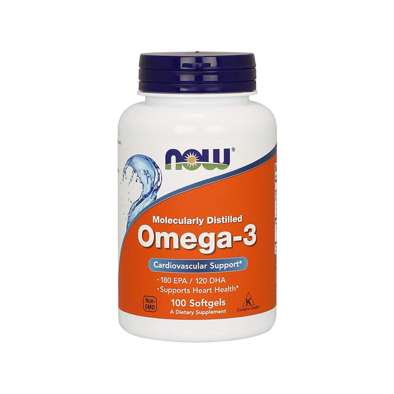Омега-3 Now Foods Omega-3 100 капс США
