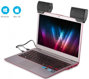 Колонки для ноутбука на прищепках/клипсах