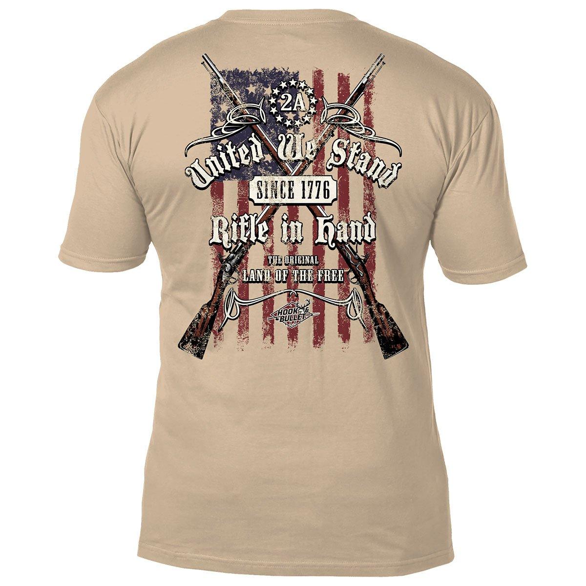 Футболка 7.62 Design 2nd Amendment United We Stand' Hook & Bullet men's Life T-Shirt