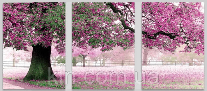 Картина за номерами Babylon Триптих. Весняний колір MS14028 50 х 150 см, фото 1