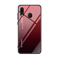 Чехол Gradient для Samsung Galaxy M20 / M205 Бампер Red-Black