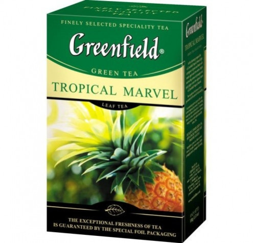 Чай зеленый с цитрусом, ананасом и имбирем Greenfield Tropical Marvel 100 гр., фото 1