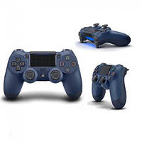 Джойстик бездротовий для PS4 Dualshock чорний Синій