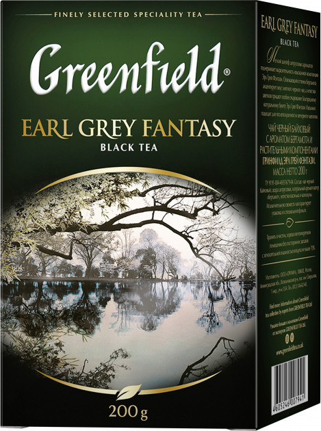 Чай черный с бергамотом Greenfield Earl Grey Fantasy 200 гр., фото 1