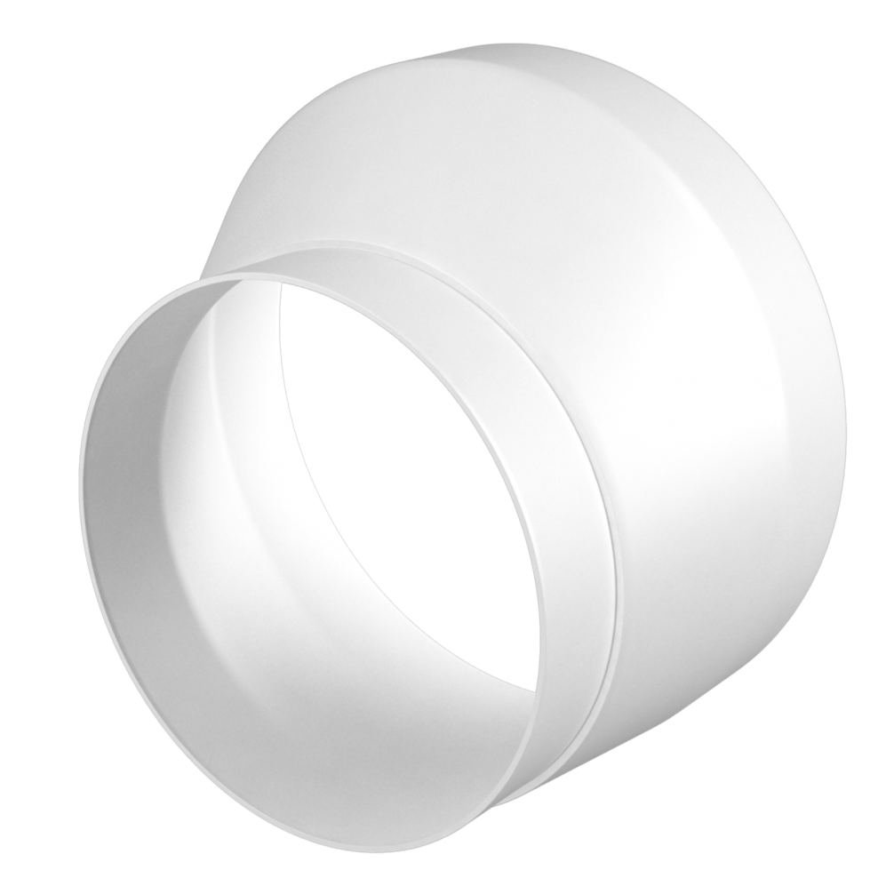 Перехідник пластиковий Ера круглий 100 - 125 мм 70 мм (60-451)