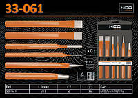 Набор зубил, пробойников, добойников - 6шт., NEO 33-061
